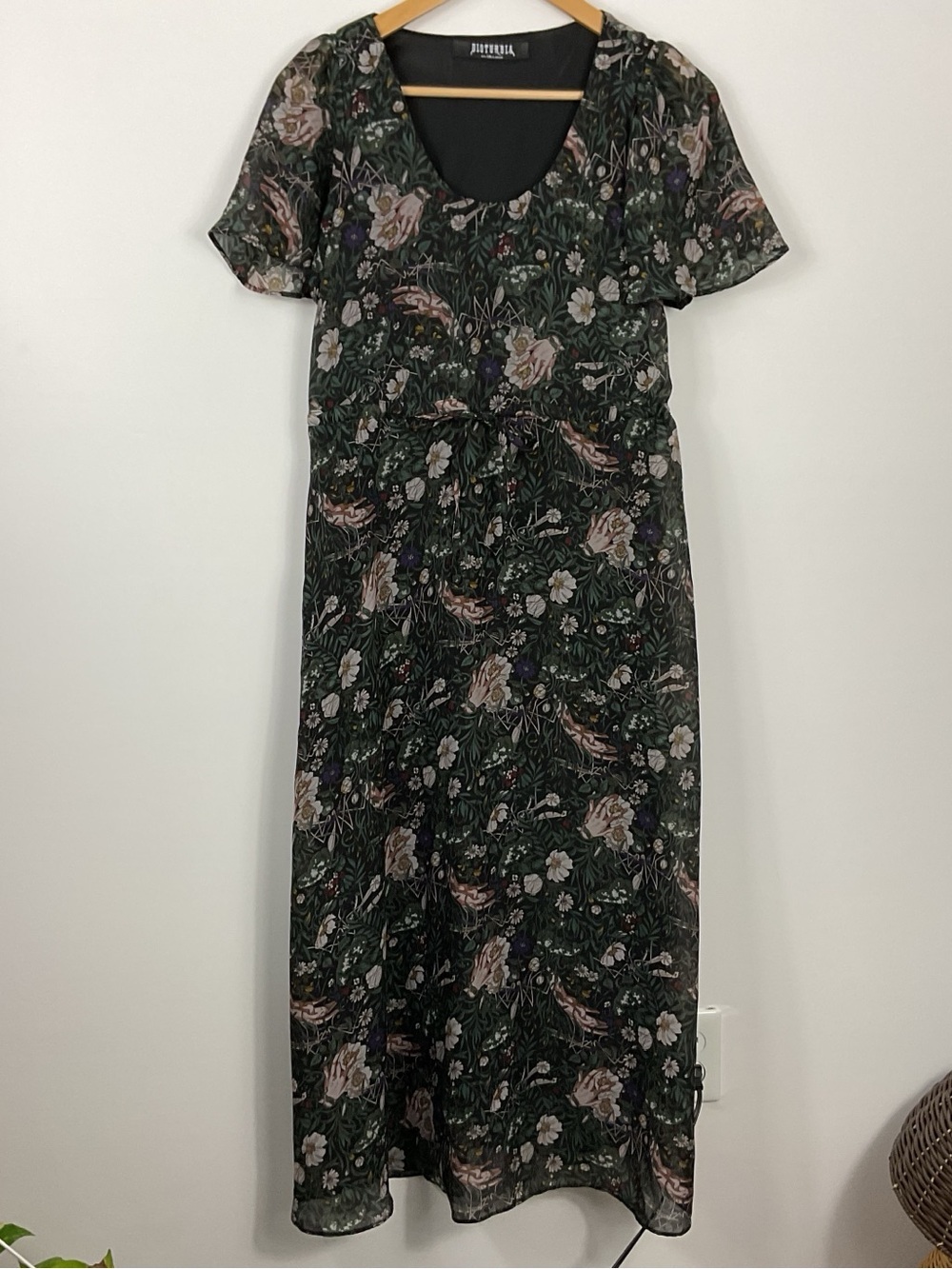 Disturbia Ophelia Chiffon Midaxi Dress Womens Size 2